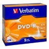 Диск DVD-R 4.7Gb,  Verbatim  16x Jewel (43519)