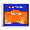 Диск DVD-R 4.7Gb,  Verbatim  16x slim (43547)