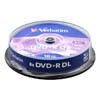 Диск DVD+R 8,5Gb DL Verbatim 8x cake 10 (43666)