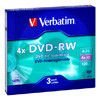 Диск DVD-RW 4.7Gb,  Verbatim  4x slim/3 (43635)