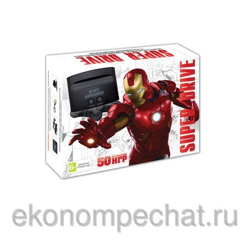 Игровая приставка Sega Super Drive Iron Man + 50 игр