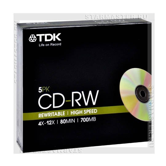 SmartTrack CD-RW 700Mb 12x slim
