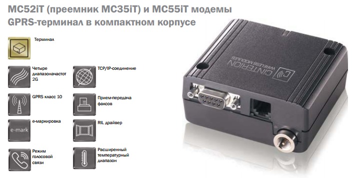 Терминал Cinterion MC52iT