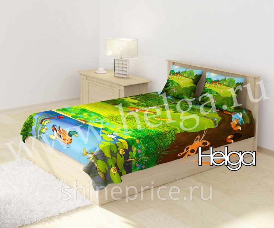 Лесная опушка арт.ТФМ2544 (155х220-1шт) фотопокрывало