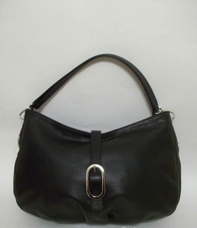 Черная женская кожаная сумка М 25