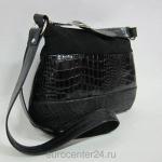 Женская кожаная сумочка черного цвета