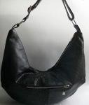 Оригинальная черная женская кожаная сумка М 244
