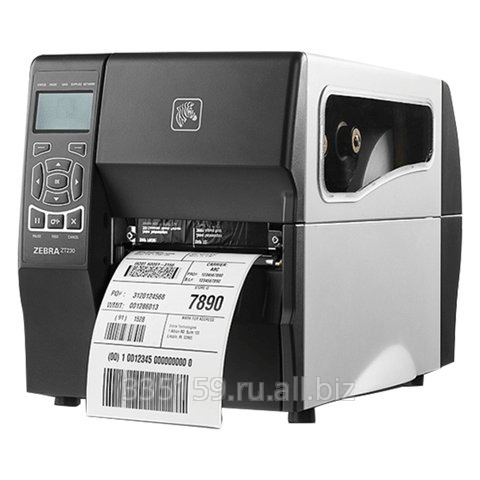 Принтер этикеток Zebra ZT230, термотрансферная печать, ширина этикетки 19-114 мм, рулон до 203 мм, 203 dpi