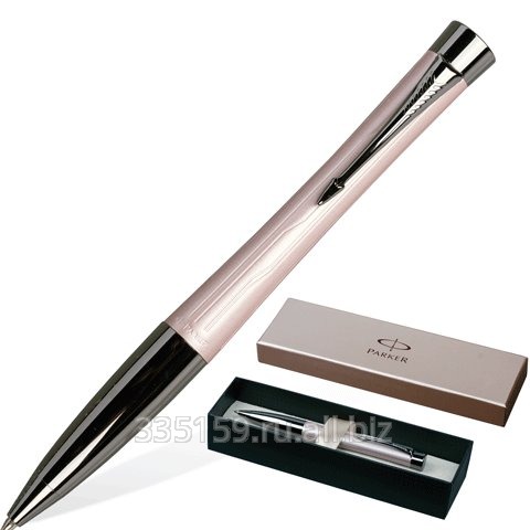 Ручка шариковая Parker Urban Premium Metallic Pink, корпус пастельно-розовый, хромированные детали