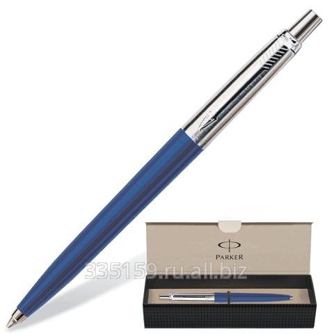 Ручка шариковая Parker Jotter Special Blue, корпус синий, хромированные детали