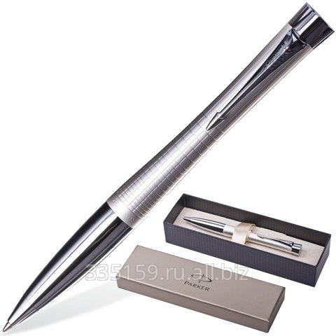 Ручка шариковая Parker Urban Premium/Pearl Metal Chiselled Белый жемчуг кор. нерж. сталь, хр. дет