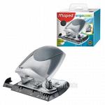 Дырокол Maped (Франция) Ergologic, большой, на 30 листов, с резиновой накладкой, серый - Раздел: Товары для офиса, офисные товары