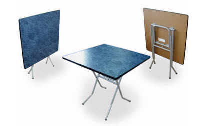 Квадратные столы Верзалит тип ног - ривьера