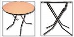 Круглые столы из ДСП, тип ног - ривьера