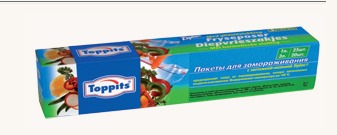 Пакеты для замораживания продуктов с зажимами Ziploc