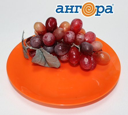 Тарелка d 190 мм оранжевый 40 (Ангора)