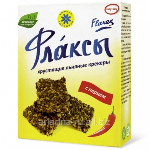 Флаксы с перцем 150г Компас Здоровья