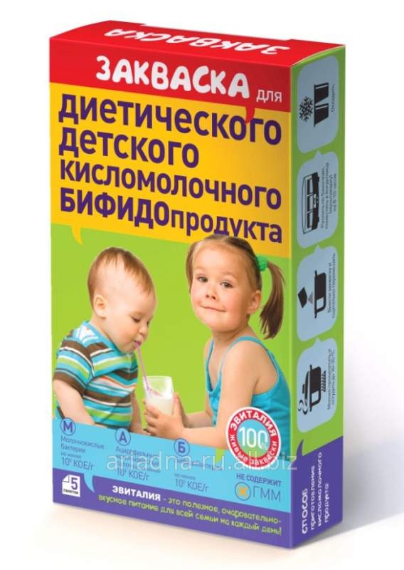 Закваска Эвиталия для приготовления детского диетического кисломолочного Бифидопродукта Империя Заквасок
