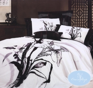 Комплект постельного белья из мако-сатина с купонным рисунком One's Sleep