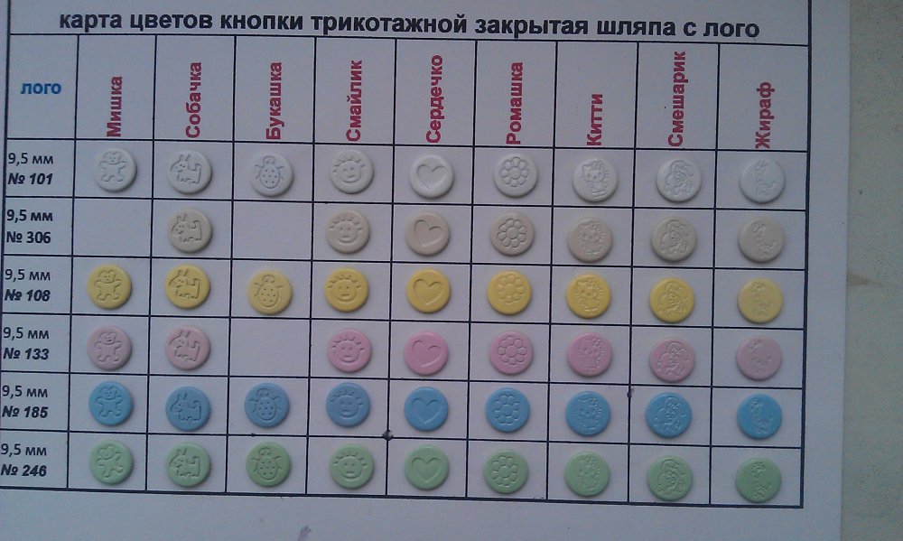 Карта цветов с логотипом