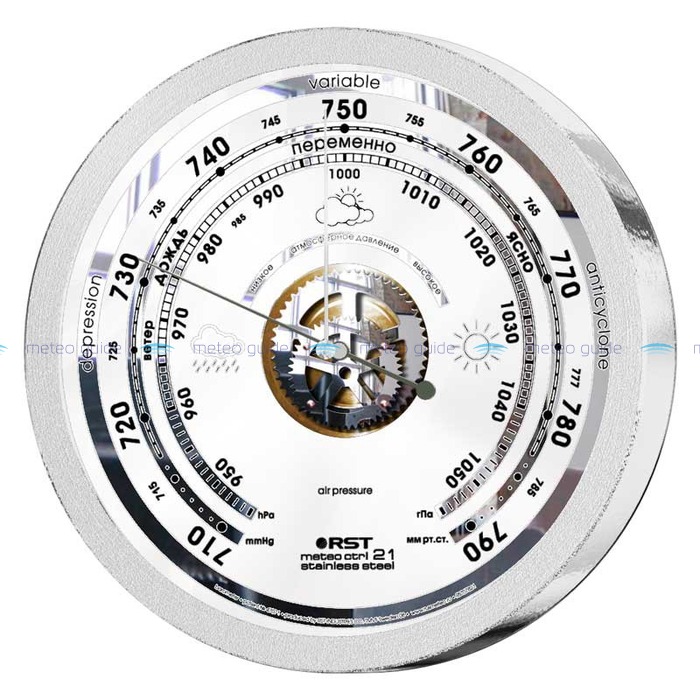 Барометр meteo ctrl 21 stainless steel RST 07821