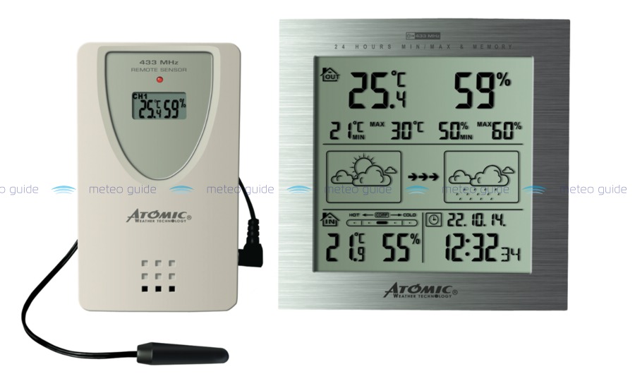Электронная цифровая метеостанция Atomic W739233-S