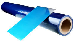 Защитная самоклеющаяся цветная пленка (синяя, голубая, оранжевая, черно-белая)