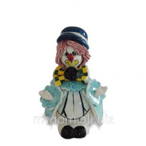 Клоун в голубо-белом h8 cm (620554)