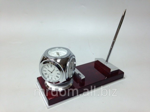 Прибор настольный (часы, термометр, гидрометр, ручка) (919294)