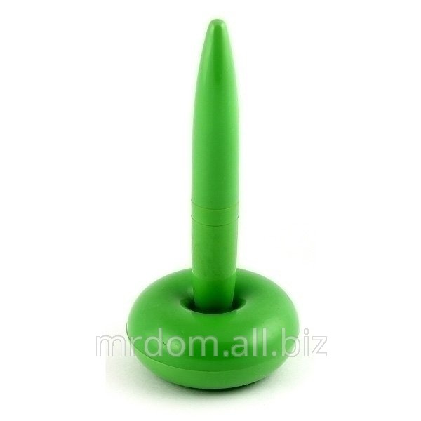 Ручка на подставке цветная зеленый (900206)