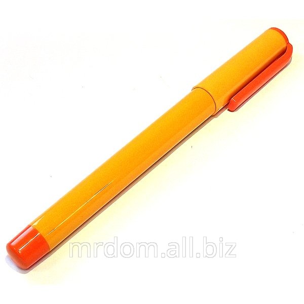Ручка шариковая большая 27,5 см желто-оранжевая (871117)