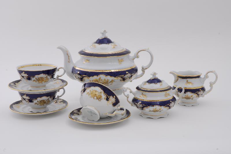 Сервиз чайный 15 предм., форма сабина, 1457, фарфор, leander (654670)