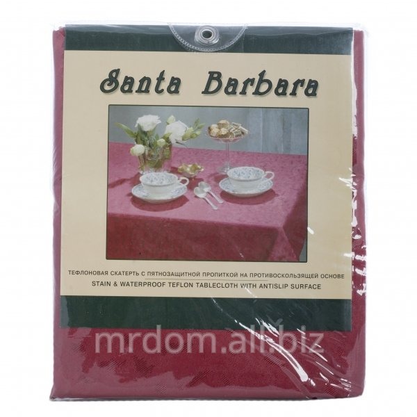 Скатерть 160x220см тефлоновая бордо (790841)