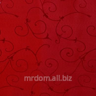 Скатерть овальная лувр цвет бордовый (09) 350x150 см (882675)
