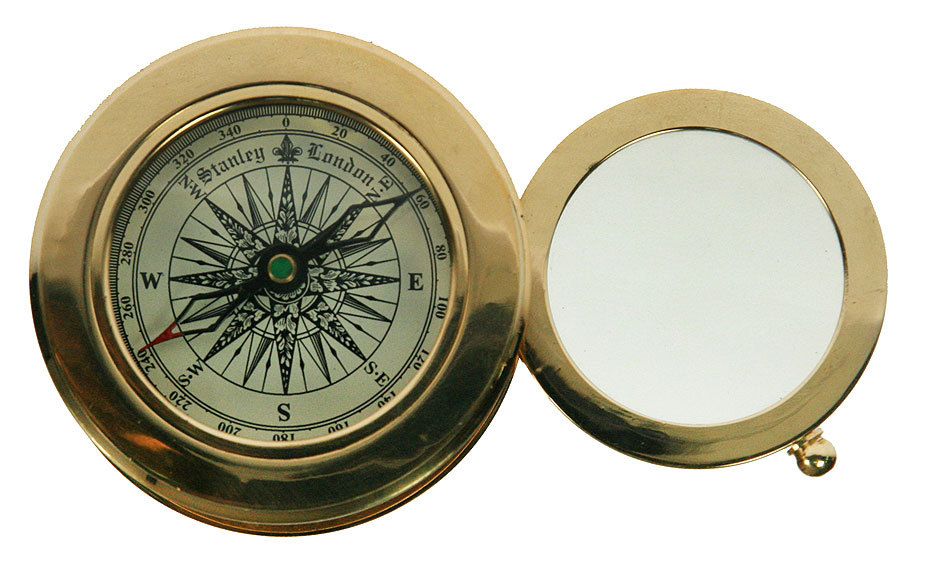 Сувенир настольный: лупа и компас 7*7*3см (926584)