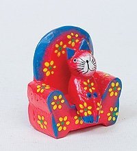 В1-0236 статуэтки mini кошки 6 шт. на диване, цвет-красный (784618)