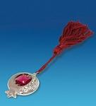 AR-1242 фигурка посереб. "гранат" с цв.кр. (юнион) (813663)