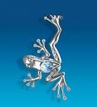 AR-1281 фигурка подвесная "лягушка тропическая" посербр. (юнион) (778989)