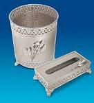 AR-1315/ 1 набор "корзина и салфетница" посеребр. (юнион) (868181)