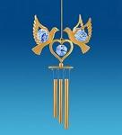 AR-3673 поющий ветерок "сердечко с голубями" (юнион) (778304)