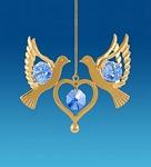 AR-3670 подвеска "сердечко с голубями" (юнион) (778303)