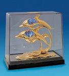 AR-3535/gbc2 фигурка "дельфины" с цв.кр. в боксе (юнион) (778026)