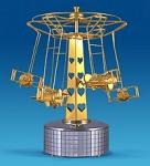 AR-4161 фигурка музыкальная "карусель с самолетами" (юнион) (778020)