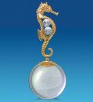 AR-3814/ 4 фигурка на шаре "морской конек" (юнион) (778289)