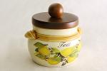 Банка для чая с деревянной крышкой "итальянские лимоны" (647710)
