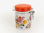 Банка для сыпучих продуктов (клипс) "Лето в Европе" d=10см. h=15см. v=750мл. (подарочная упаковка) (938945)
