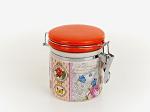 Банка для сыпучих продуктов (клипс) "Лето в Европе" d=10см. h=13см. v=600мл. (подарочная упаковка) (938946)
