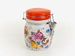 Банка для сыпучих продуктов (клипс) "Лето в Европе" d=10см. h=16см. v=750мл. (подарочная упаковка) (938952)