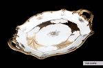 Блюдо "Кленовый лист белый 408" 37см. овальное (937205)