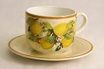 Чашка с блюдцем "итальянские лимоны" (684207)